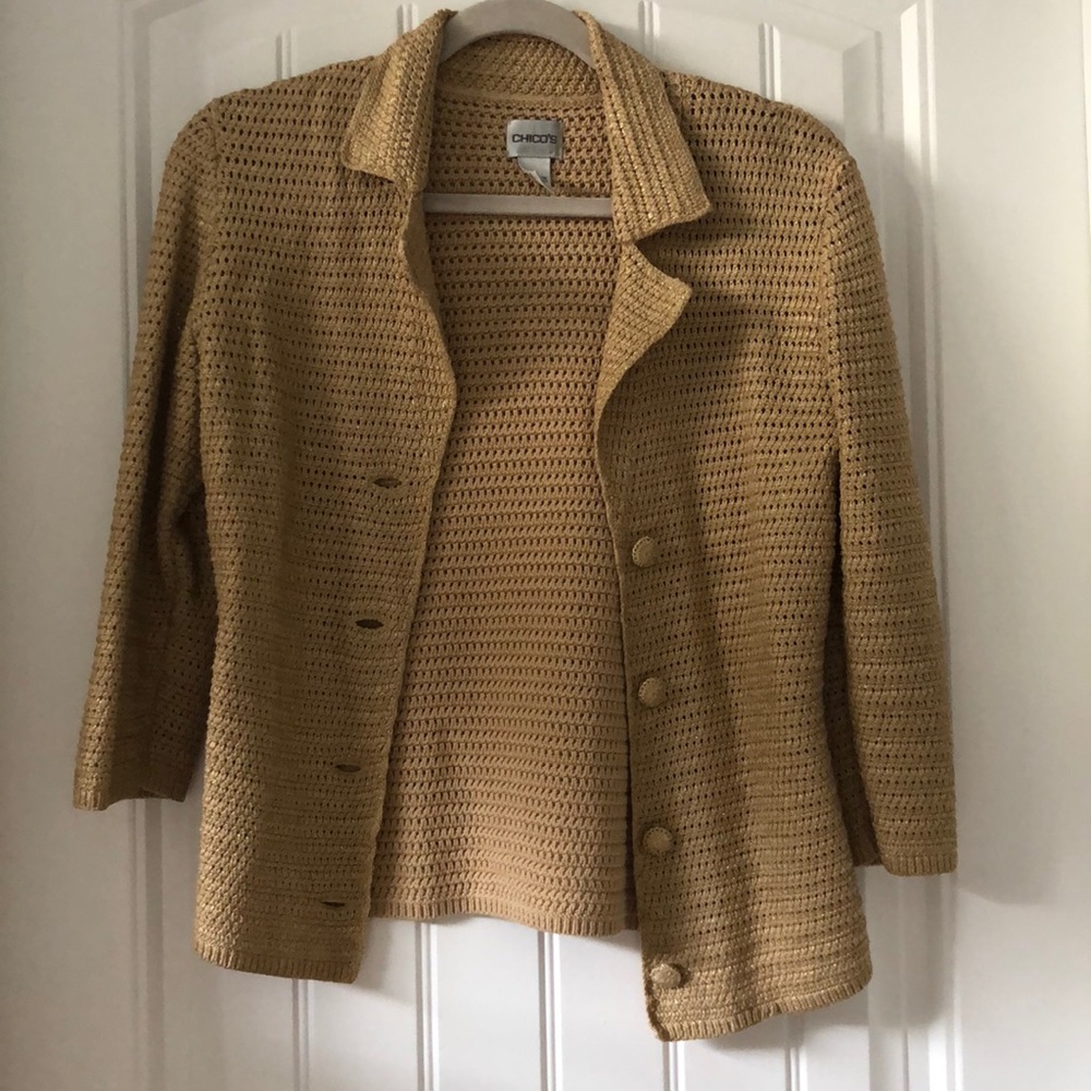 Chico’s woven jacket